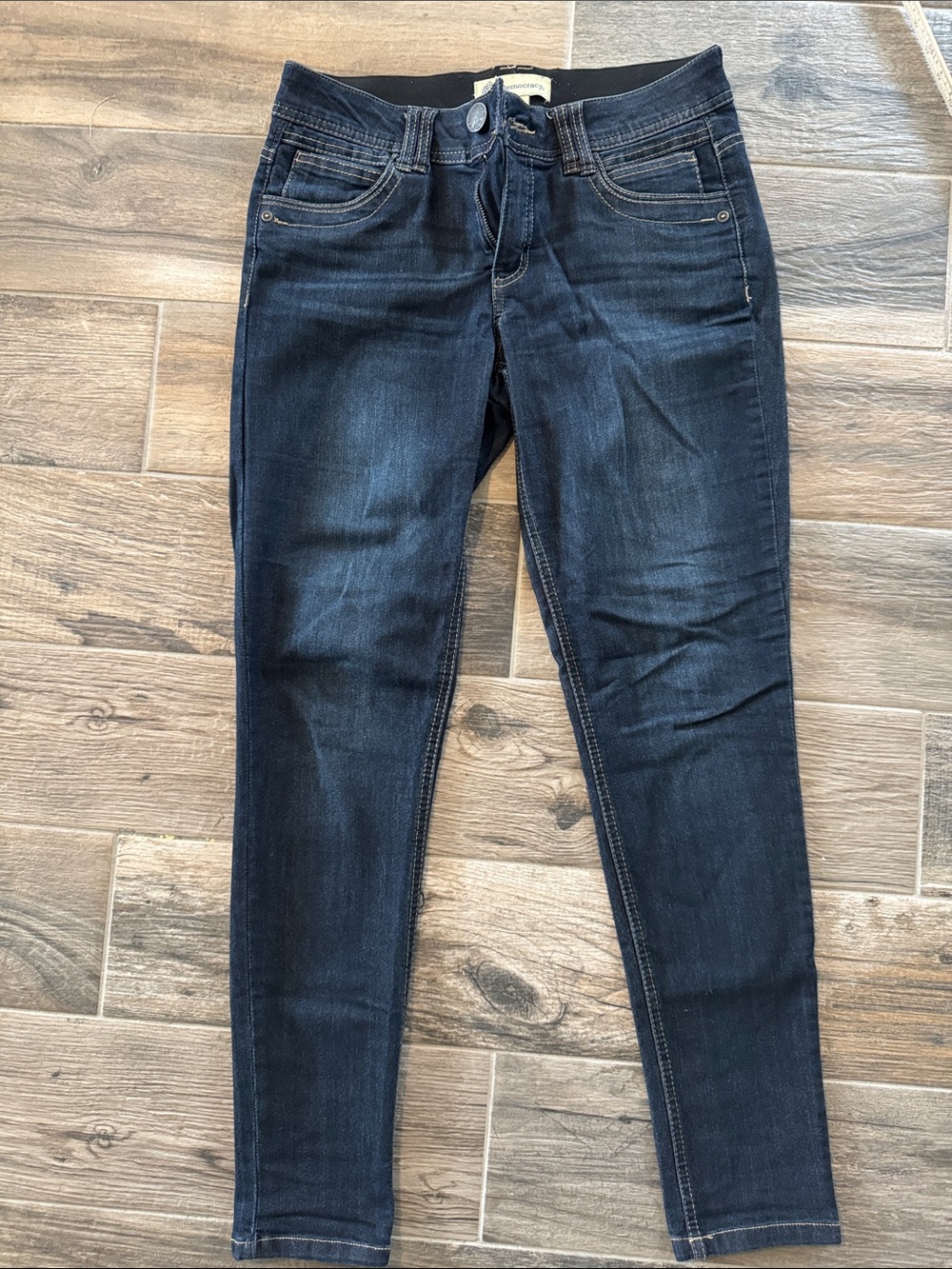 Democracy Dark Indigo Stretch Skinny Jeans